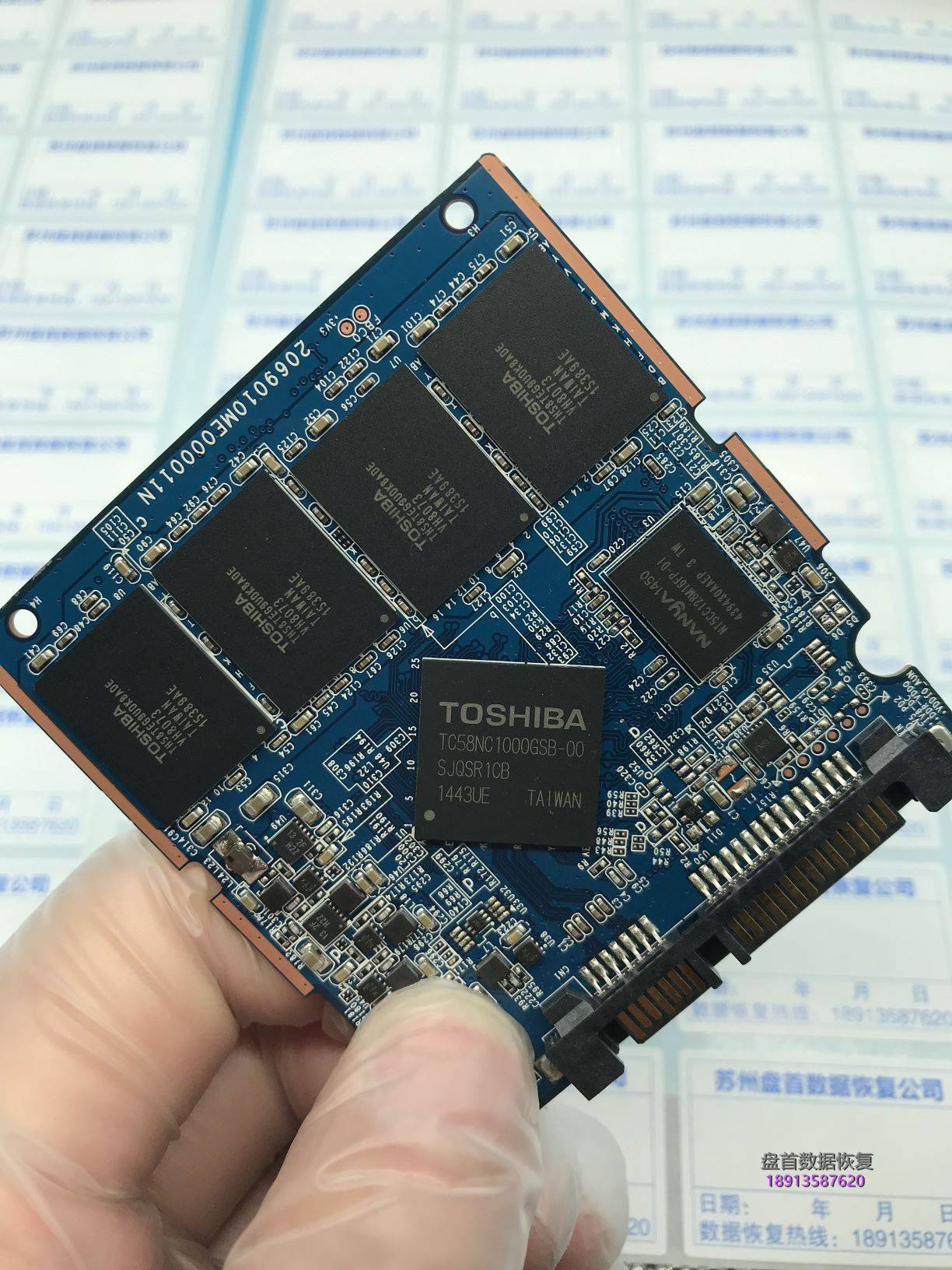 东芝Q300固态硬盘掉盘无法识别使用PC3000 SSD固态硬盘数据恢复软件恢复成功