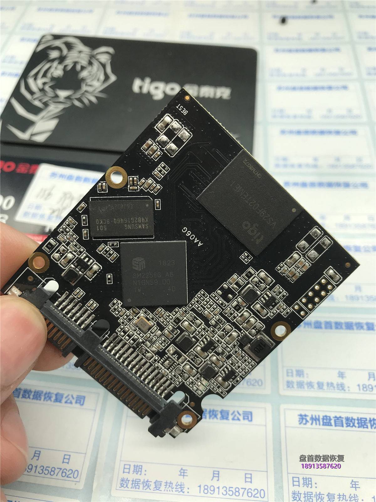 金泰克S300掉盘无法识别主控SM2258G数据恢复成功