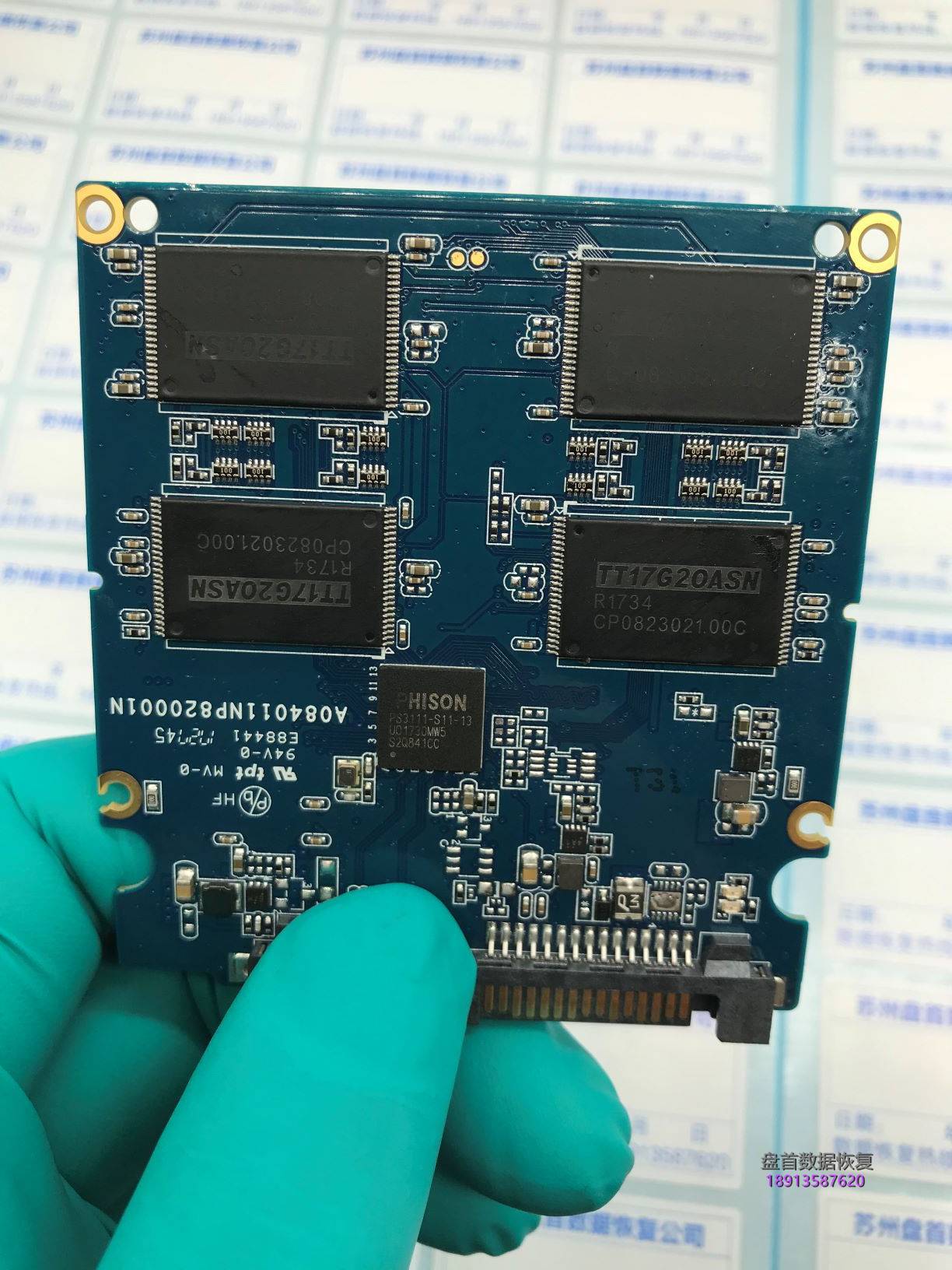 二次恢复影驰120G固态硬盘PS3111-S11-13主控数据完美恢复