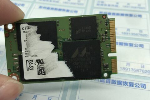 英睿达CRUCIAL CT256M550SSD3固态硬盘无法读取数据不读盘成功恢复SSD数据