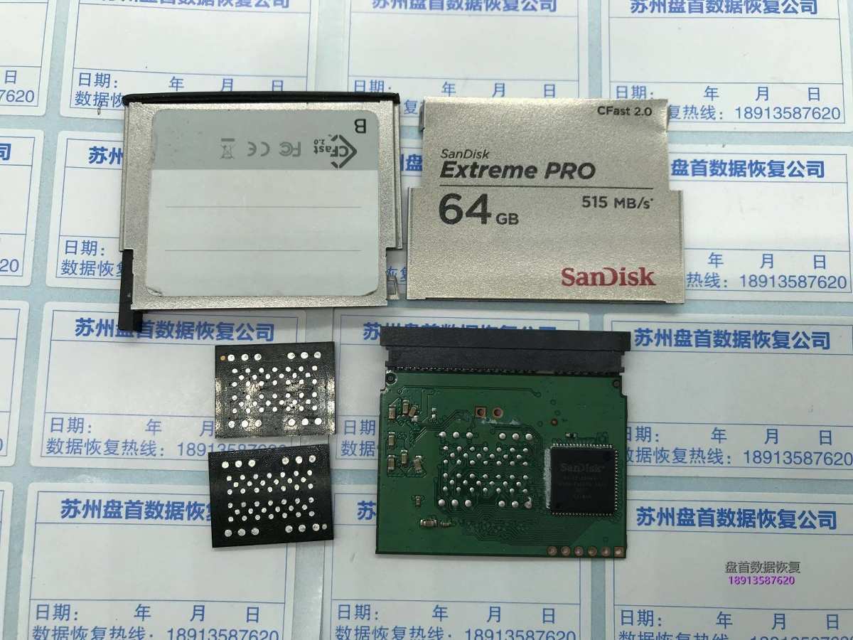 闪迪SanDisk Extreme PRO CFast 2.0存储卡20-82-00369-1主控进行二次芯片级恢复