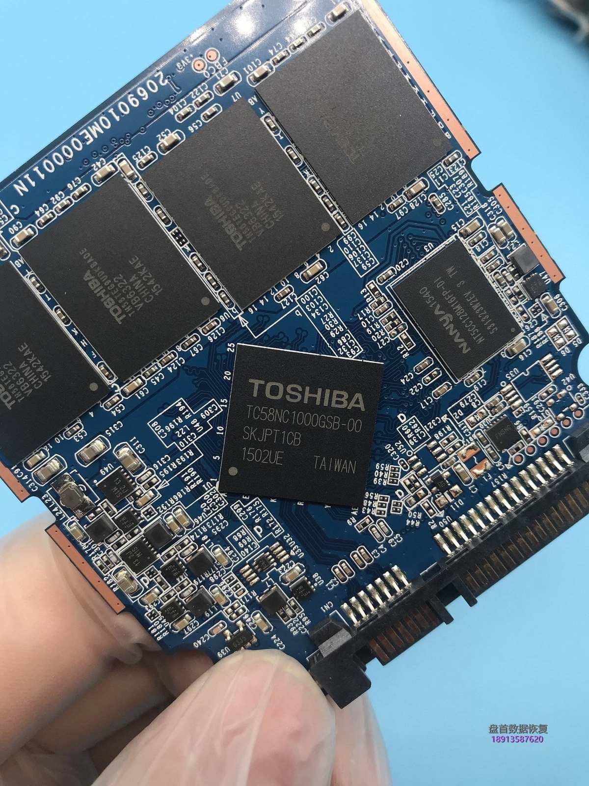 TC58NC1000GSB(PS3110)主控东芝Q300 HDTS724掉盘王突然损坏无法识别数据完美恢复
