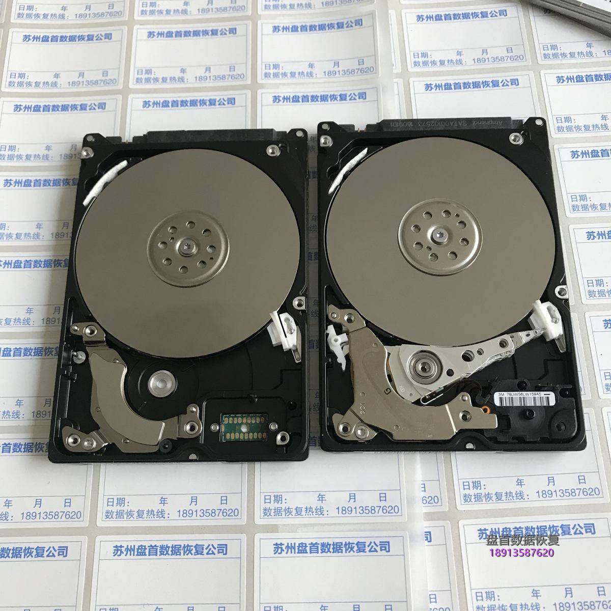 WD10JPVX-08JC3T6笔记本硬盘通电咔咔响磁头敲打开盘数据恢复成功