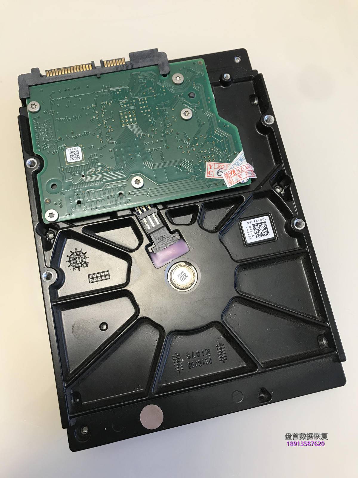 Seagate ST500DM002希捷台式机硬盘固件损坏无法识别,数据恢复成功
