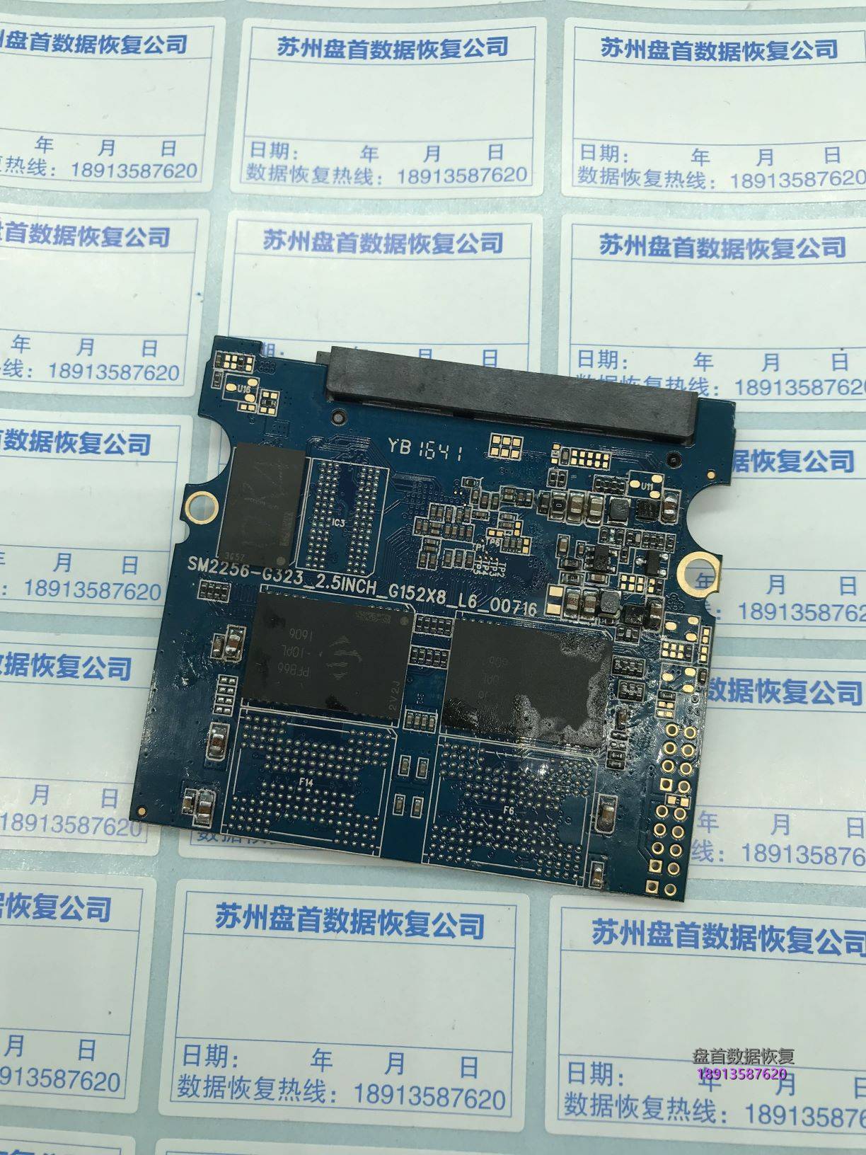 二次恢复金士顿SV300S37A240G固态硬盘SM2256K主控无法识别读不到盘芯片级数据恢复成功