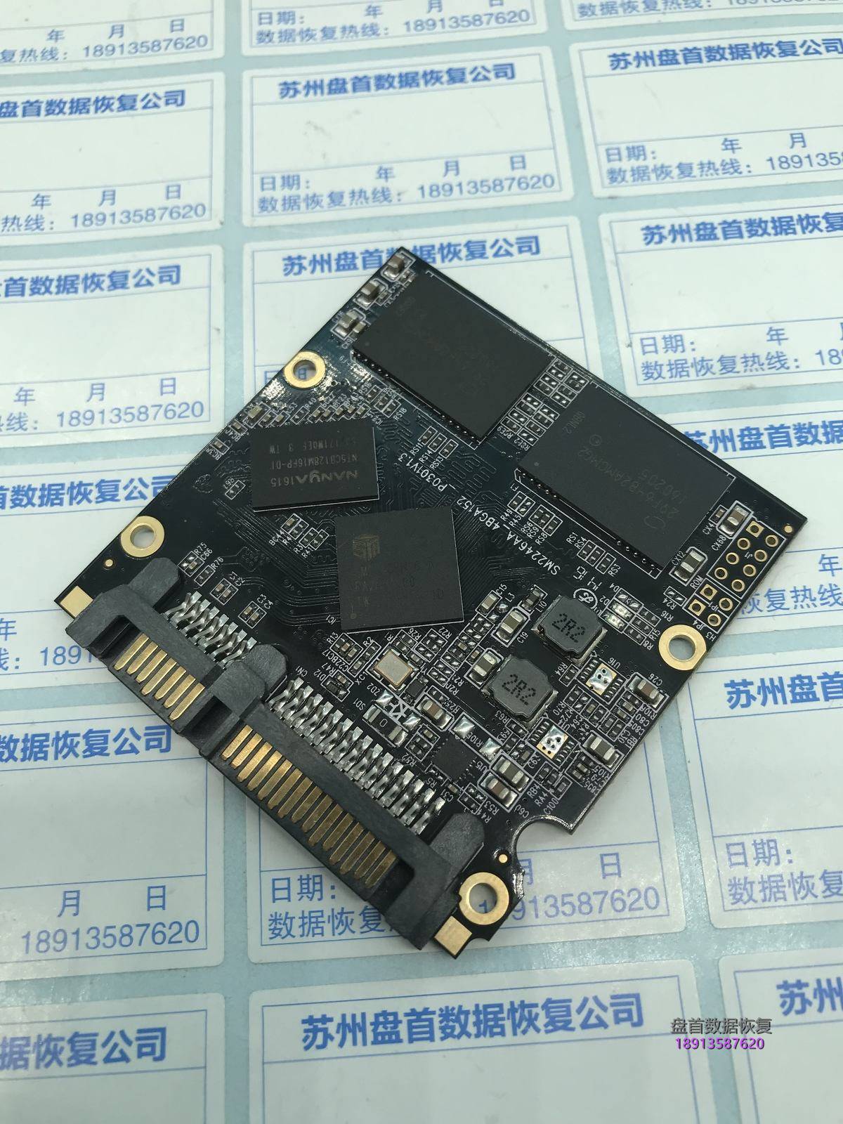 SM2246EN主控芯片虚焊导致SSD固态硬盘无法识别