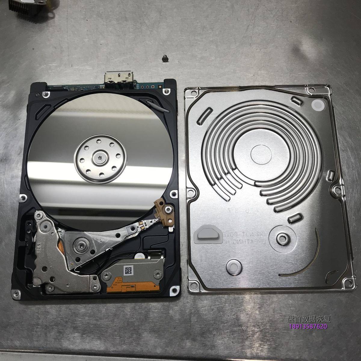 TOSHIBA MQ04UBF100东芝移动硬盘磁头异响开盘数据恢复