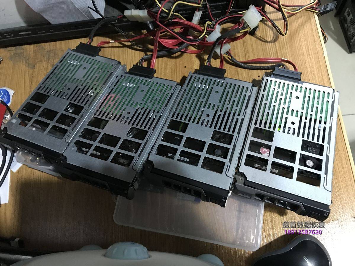 Dell T620服务器4块300G SAS硬盘RAID5两个硬盘掉线导致服务器宕机,RAID磁盘阵列数据恢复成功