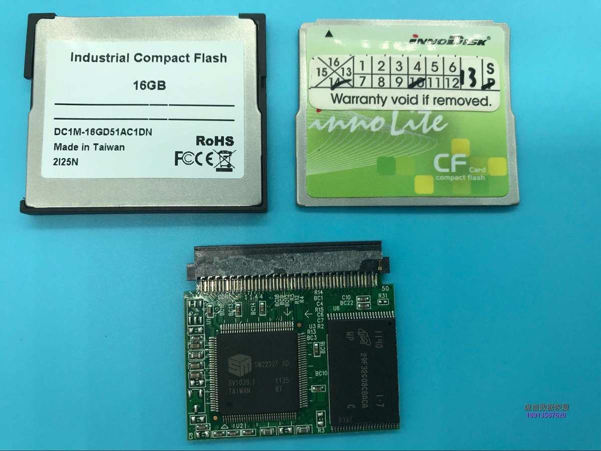 佳能16GCF卡相机卡不识别恢复MOV高清视频成功主控SM2232T