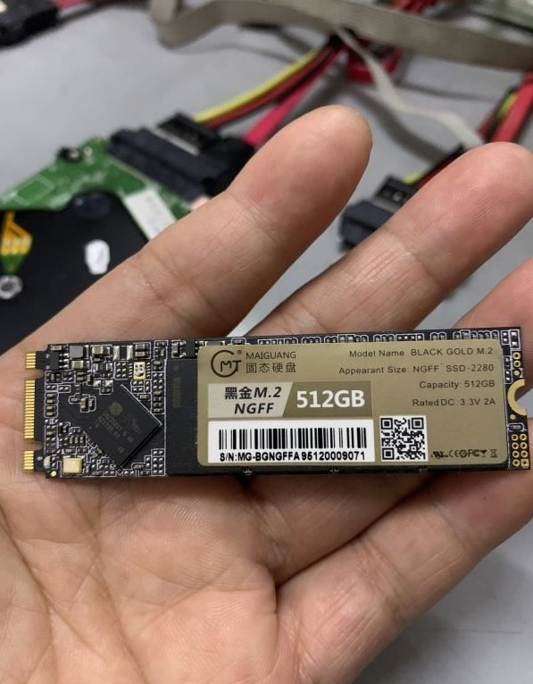 黑金M.2 512G SSD固态硬盘不认盘恢复数据成功案例