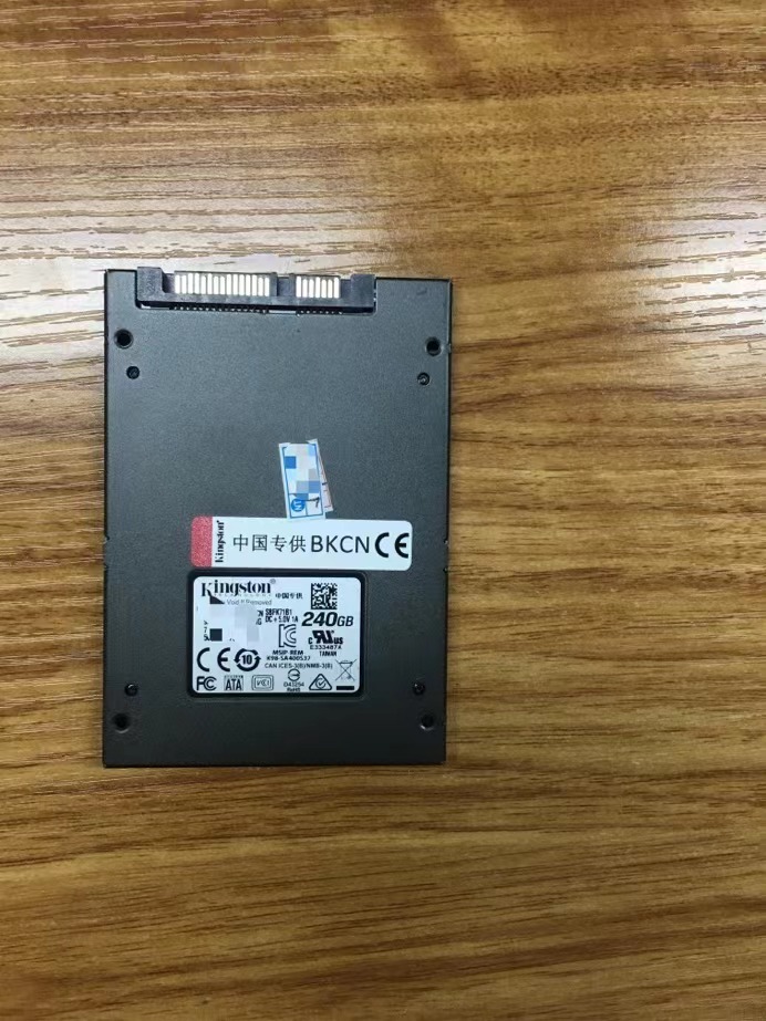 Kingston240G固态硬盘不识别恢复数据成功案例