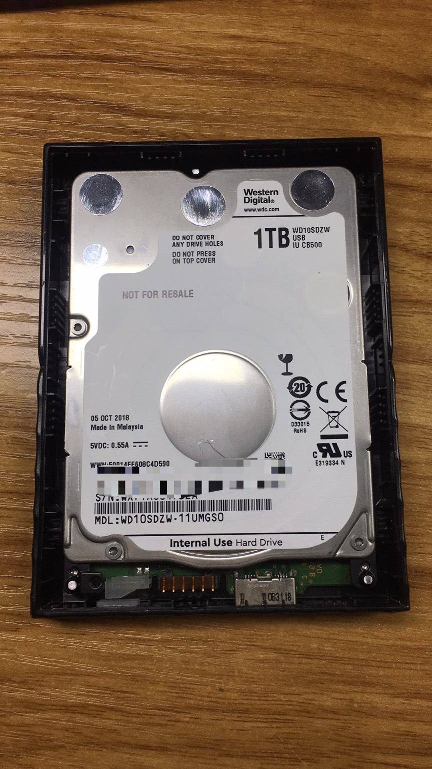 WD10SDZW-11UMGS0西数1T移动硬盘卡顿、无法复制、有坏道数据恢复
