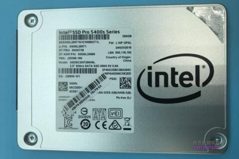 INTEL英特尔SSDSC2KF256H6L 固态硬盘掉盘无法识别数据恢复成功