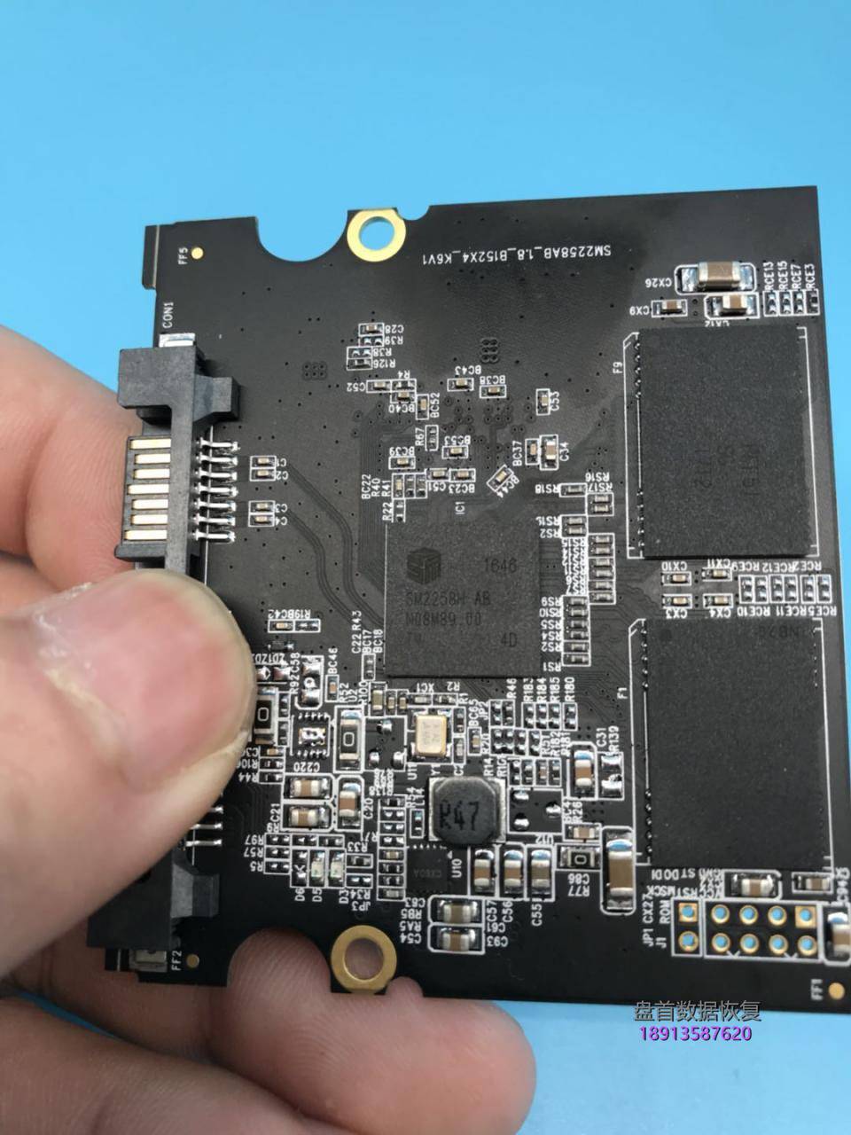 光威(Gloway)悍将512G主控SM2258H掉盘无法识别使用PC3000 SSD数据恢复软件恢复成功