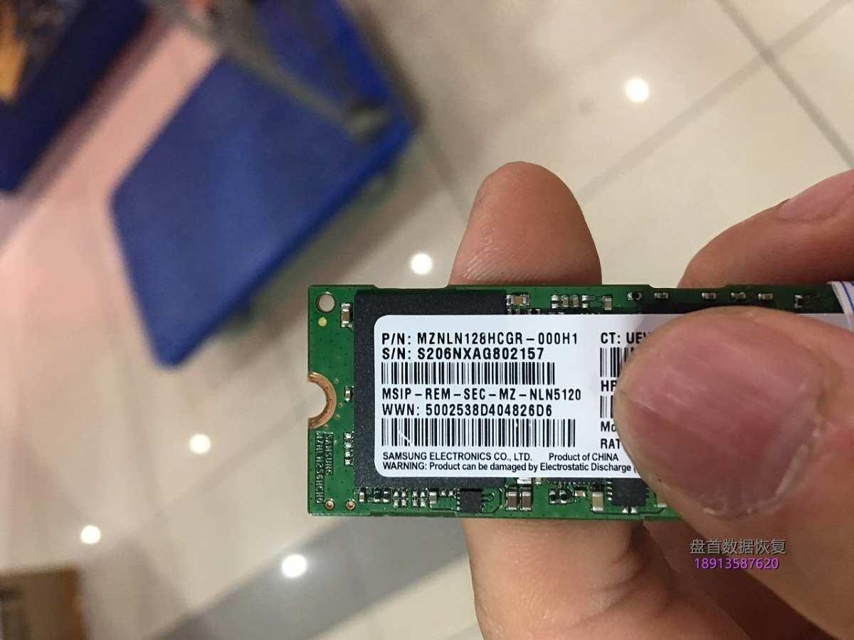 Samsung三星SSD M.2 128GB PM871 MZNLN128HCGR掉盘无法识别不读盘数据恢复成功