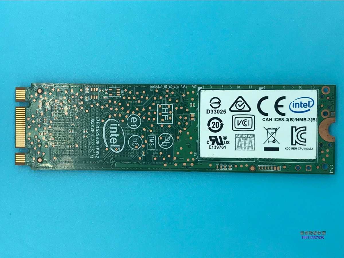 英特尔240G开机卡LOGO界面SM2258G主控SSDSCKKF240H6L数据恢复完美成功