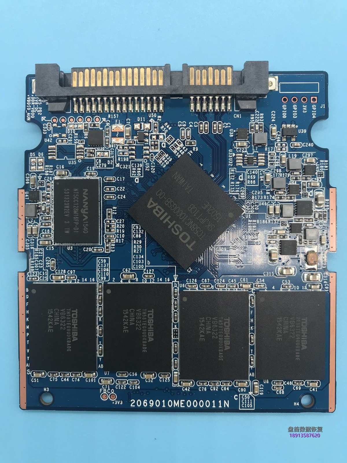TC58NC1000GSB(PS3110)主控东芝Q300 HDTS724掉盘王突然损坏无法识别数据完美恢复