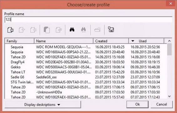 使用5. x版本PC-3000 for HDD从SA构建ROM镜像WD Marvell硬盘驱动器上的数据与内部ROM