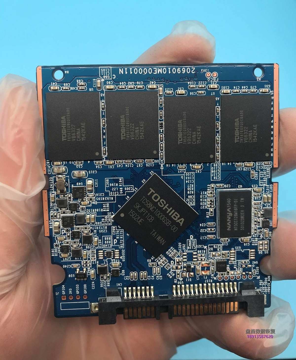TC58NC1000GSB(PS3110)主控东芝Q300 HDTS724掉盘王突然损坏无法识别数据完美恢复
