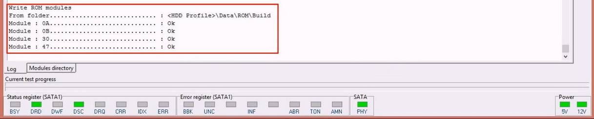 使用5. x版本PC-3000 for HDD从SA构建ROM镜像WD Marvell硬盘驱动器上的数据与内部ROM