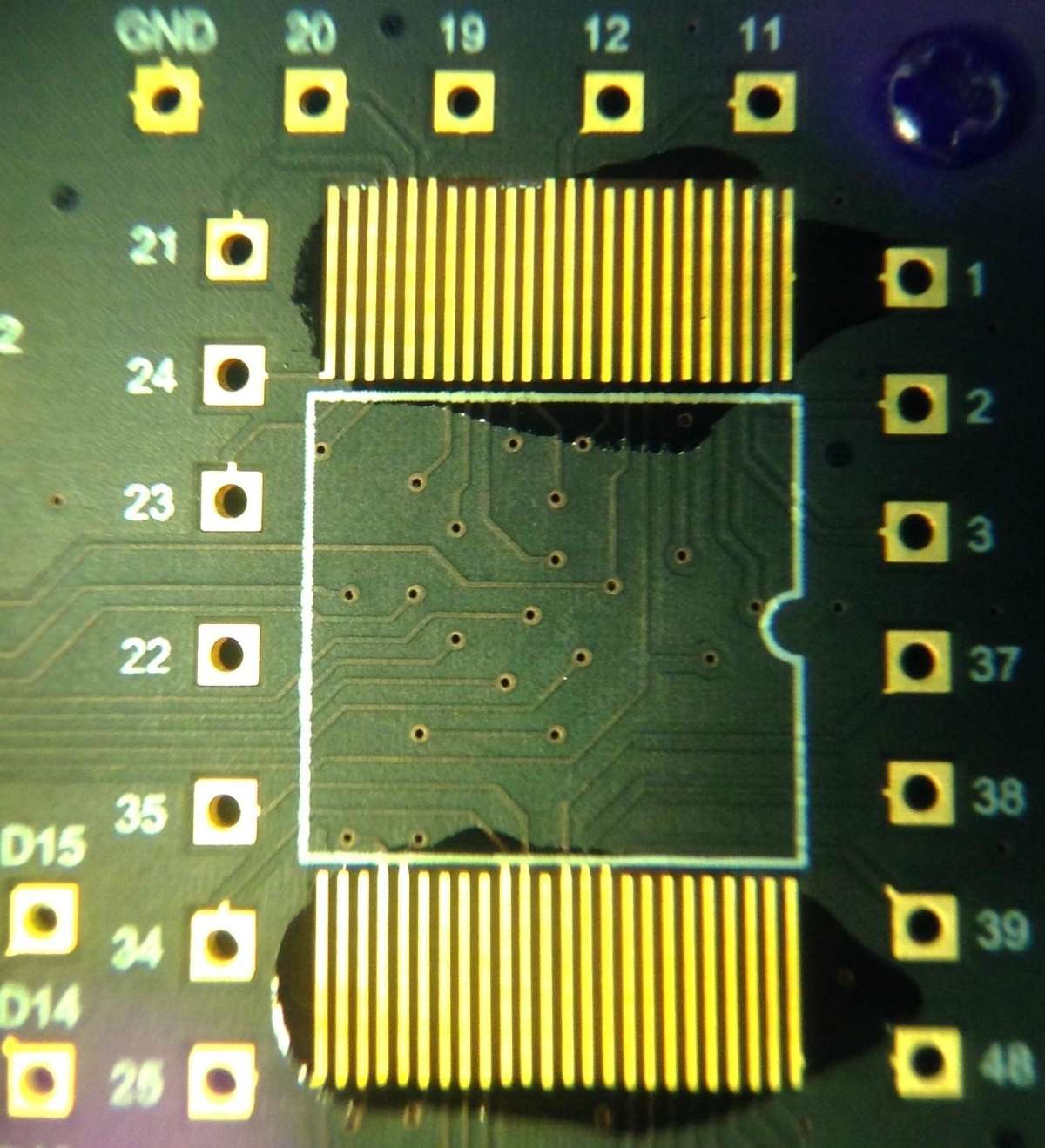 PC-3000 Flash电路板适配器和TSOP-48内存芯片