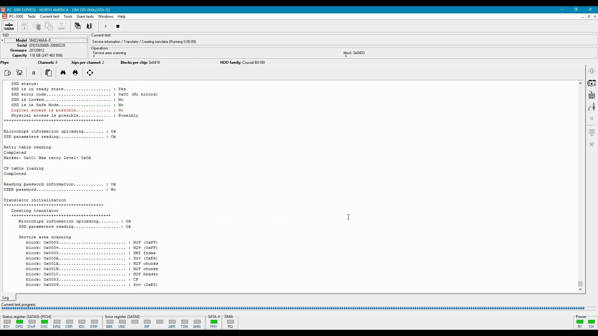 PC-3000 SSD Silicon Motion公司（SM）实用程序