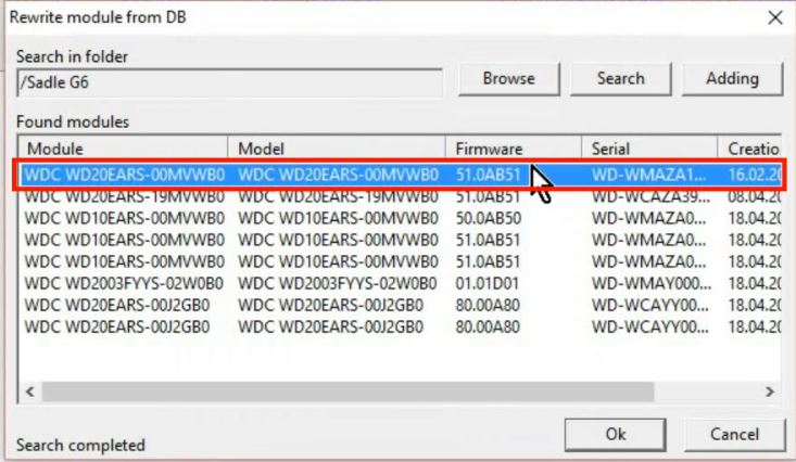 PC-3000 for HDD利用外部ROM对WD Marvell系列硬盘的SA区数据建立ROM镜像