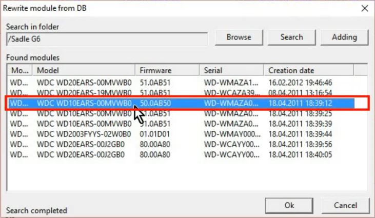 PC-3000 for HDD利用外部ROM对WD Marvell系列硬盘的SA区数据建立ROM镜像