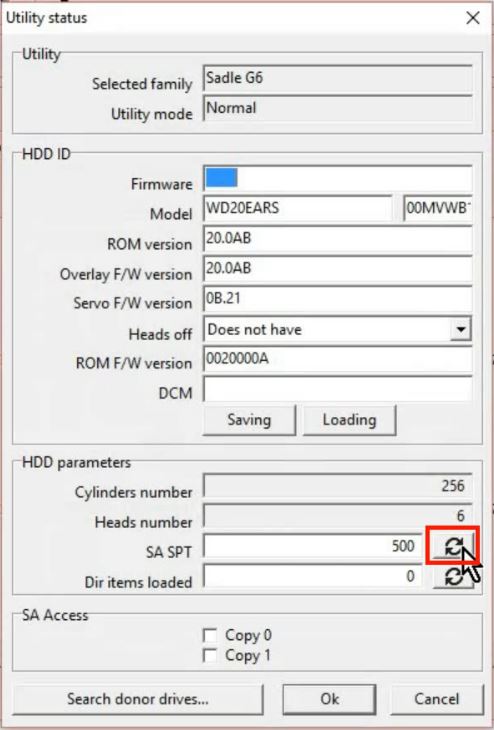 PC-3000 for HDD利用外部ROM对WD Marvell系列硬盘的SA区数据建立ROM镜像