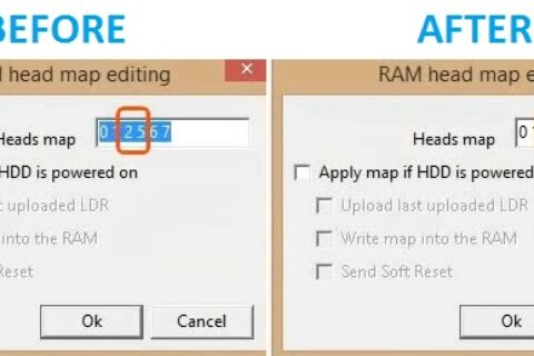 使用PC-3000 for HDD在RAM中编辑西数硬盘的磁头位图，虚拟磁头恢复西数硬盘数据
