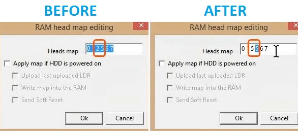 使用PC-3000 for HDD在RAM中编辑西数硬盘的磁头位图，虚拟磁头恢复西数硬盘数据