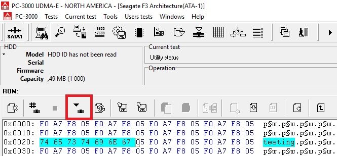PC-3000 for HDD Seagate F3系列架构硬盘特定的诊断程序