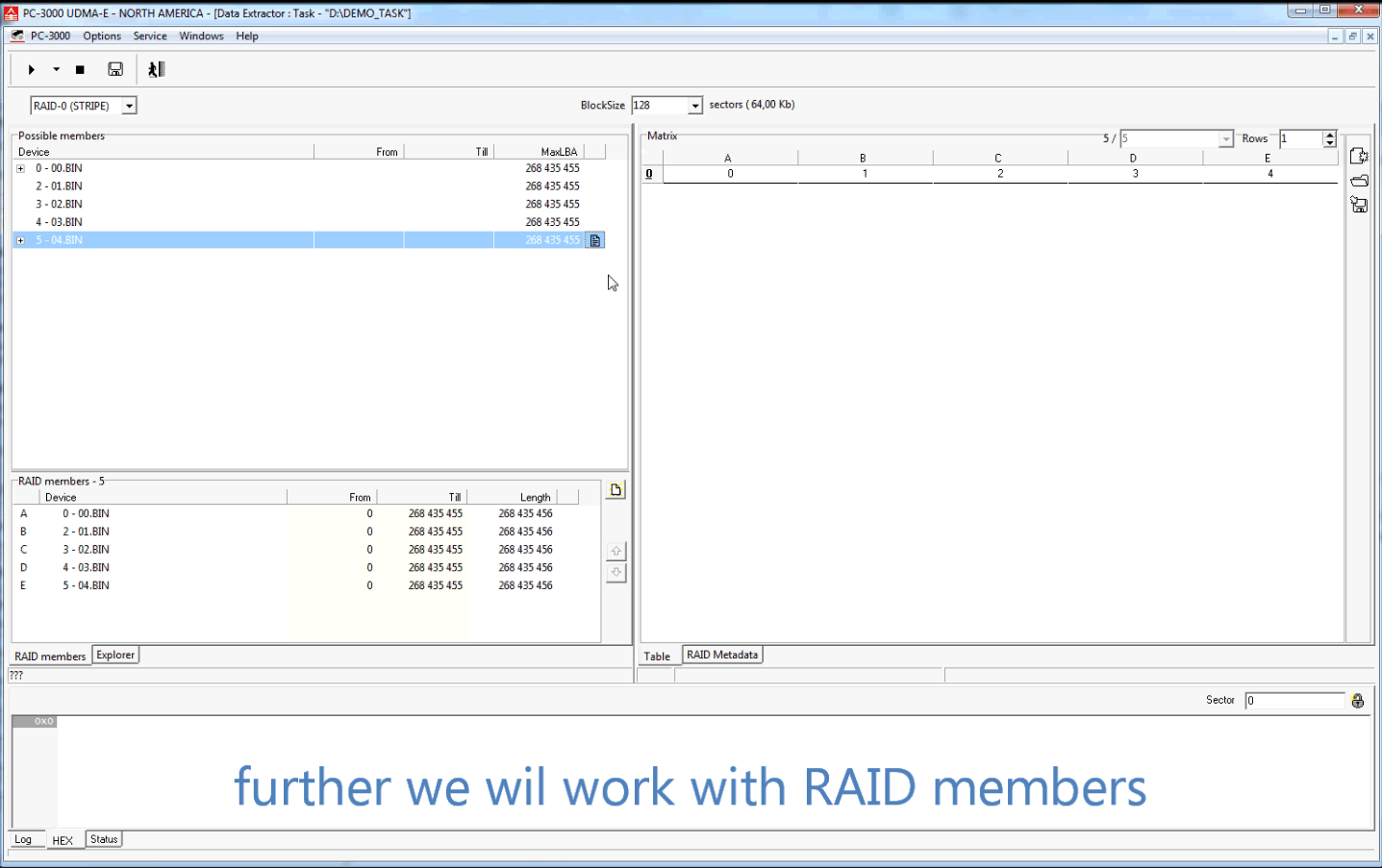 PC-3000 DE. Data Extractor RAID Edition第一个步骤(第1部分-创建Data Extractor RAID Edition任务)