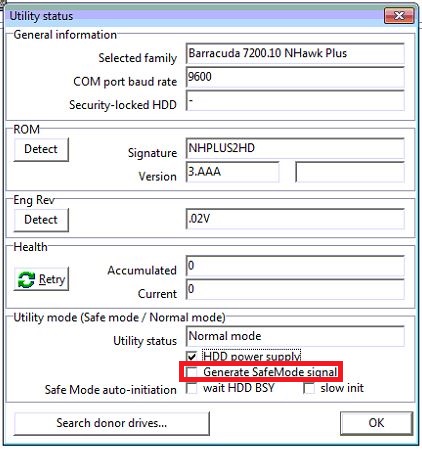 PC3000 for HDD清除老希捷硬盘的ATA密码清除过程
