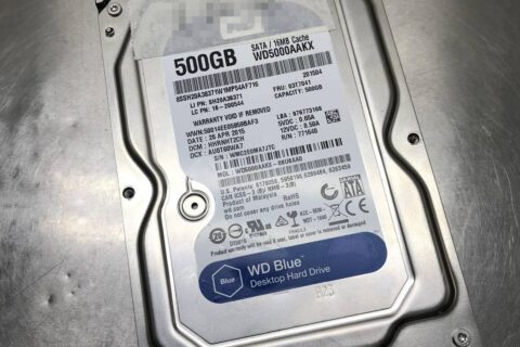西部数据500G-WD5000AAKX-08U6AA0台式机硬盘磁头损坏开盘数据恢复成功