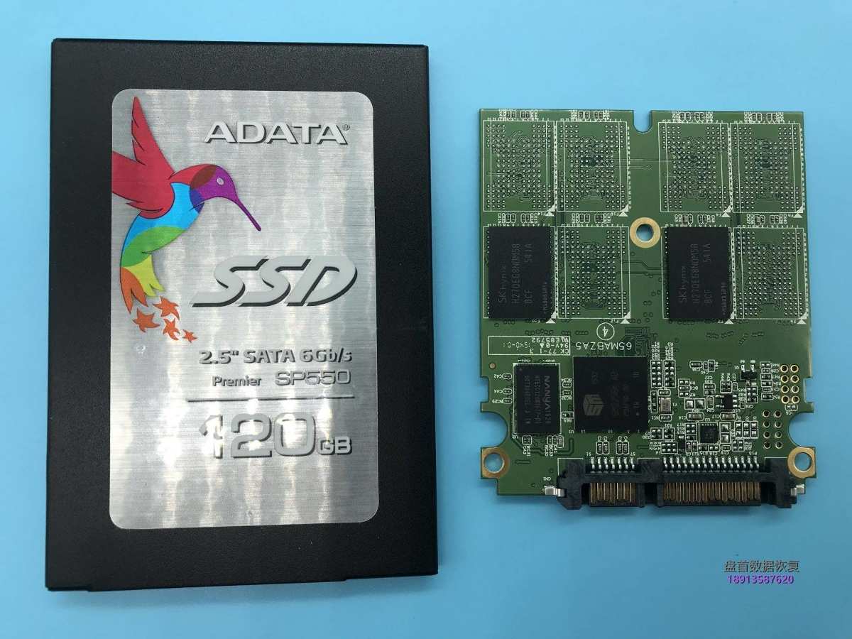 SM2256K主控突然掉盘无法读取修复成功威刚ADATA SP550 120G固态硬盘数据恢复