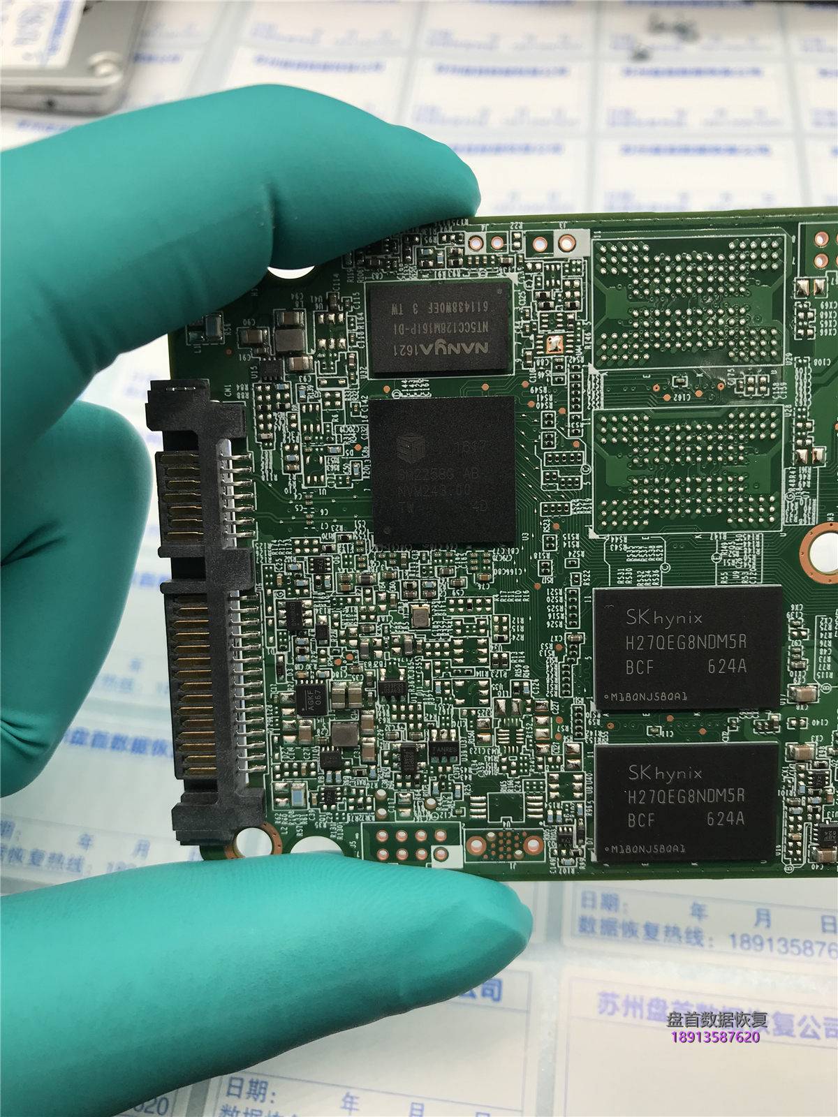 英特尔5400s 180G固态硬盘SSDSC2KF180H6L主控SM2258G掉盘无法识别不读盘数据恢复成功