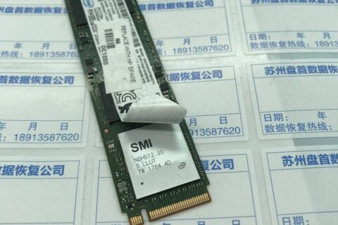 INTEL英特尔SSDPEKKF360G7H无法识别卡LOGO界面数据恢复成功