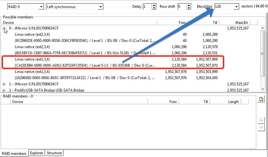 PC3000 DE Data Extractor RAID Edition 如何使用Ext4文件系统元数据构建RAID阵列