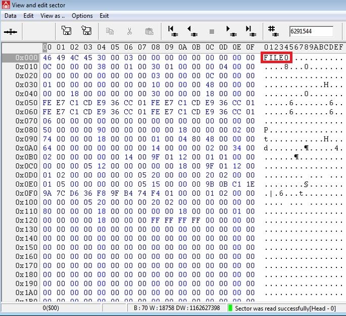 PC3000 for HDD 如何处理MFT表损坏