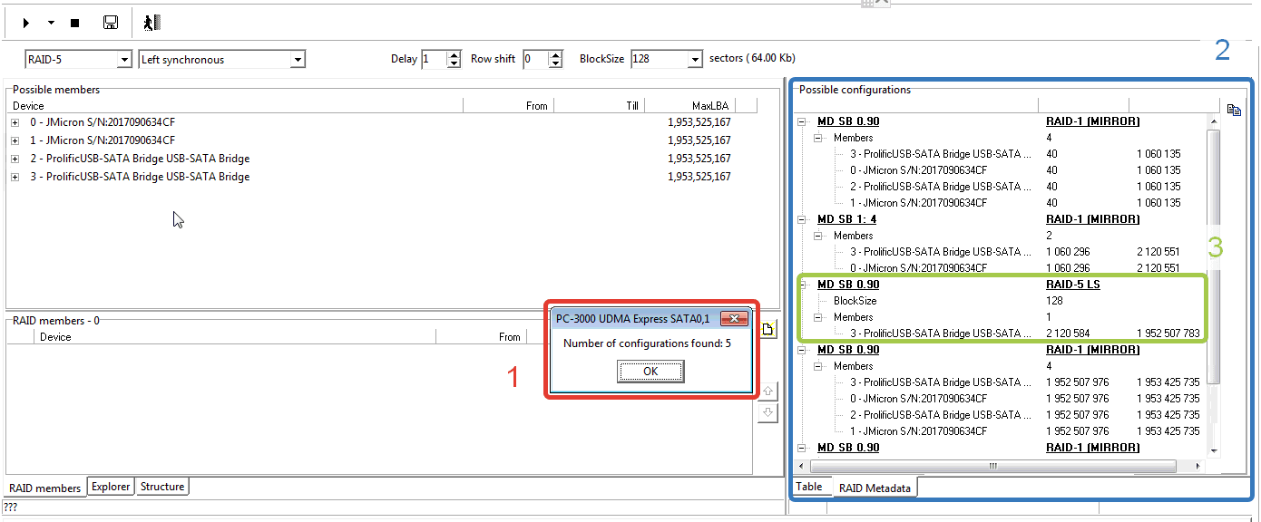 PC3000 DE Data Extractor RAID Edition 如何使用Ext4文件系统元数据构建RAID阵列