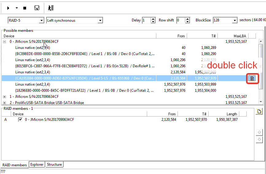 PC3000 DE Data Extractor RAID Edition 如何使用Ext4文件系统元数据构建RAID阵列