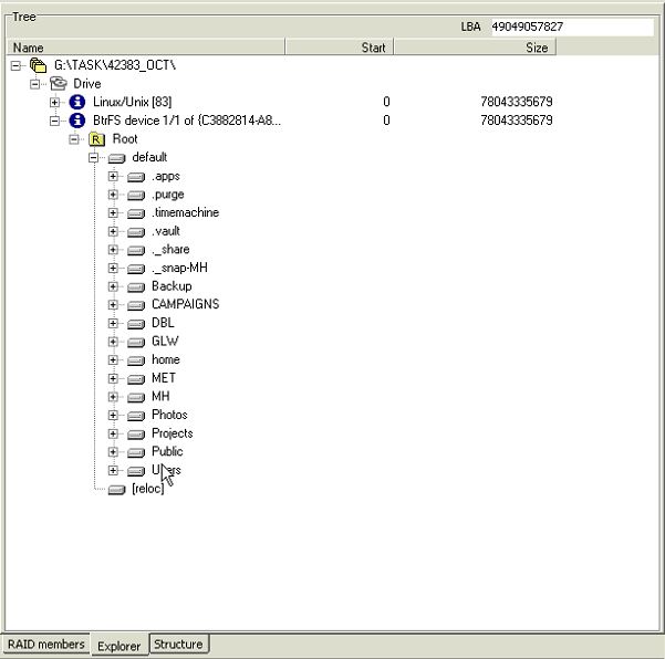 如何使用PC3000 DE Data Extractor RAID Edition恢复BtrFS文件系统RAID的数据恢复