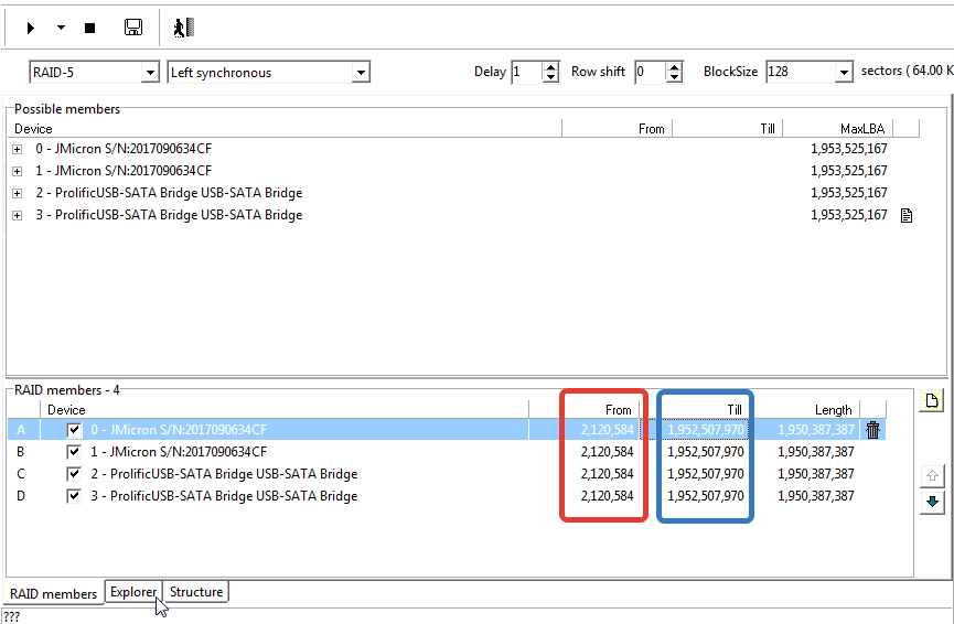 PC3000 DE Data Extractor RAID Edition 如何使用Ext4文件系统元数据构建RAID阵列