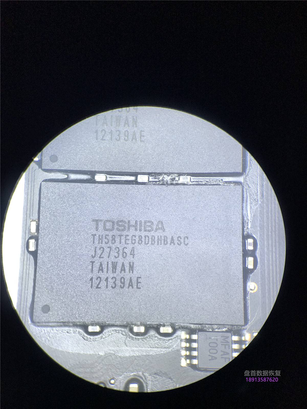 MacBook air固态硬盘损坏数据恢复成功主控TC58NC5HJ8GSB东芝SSD