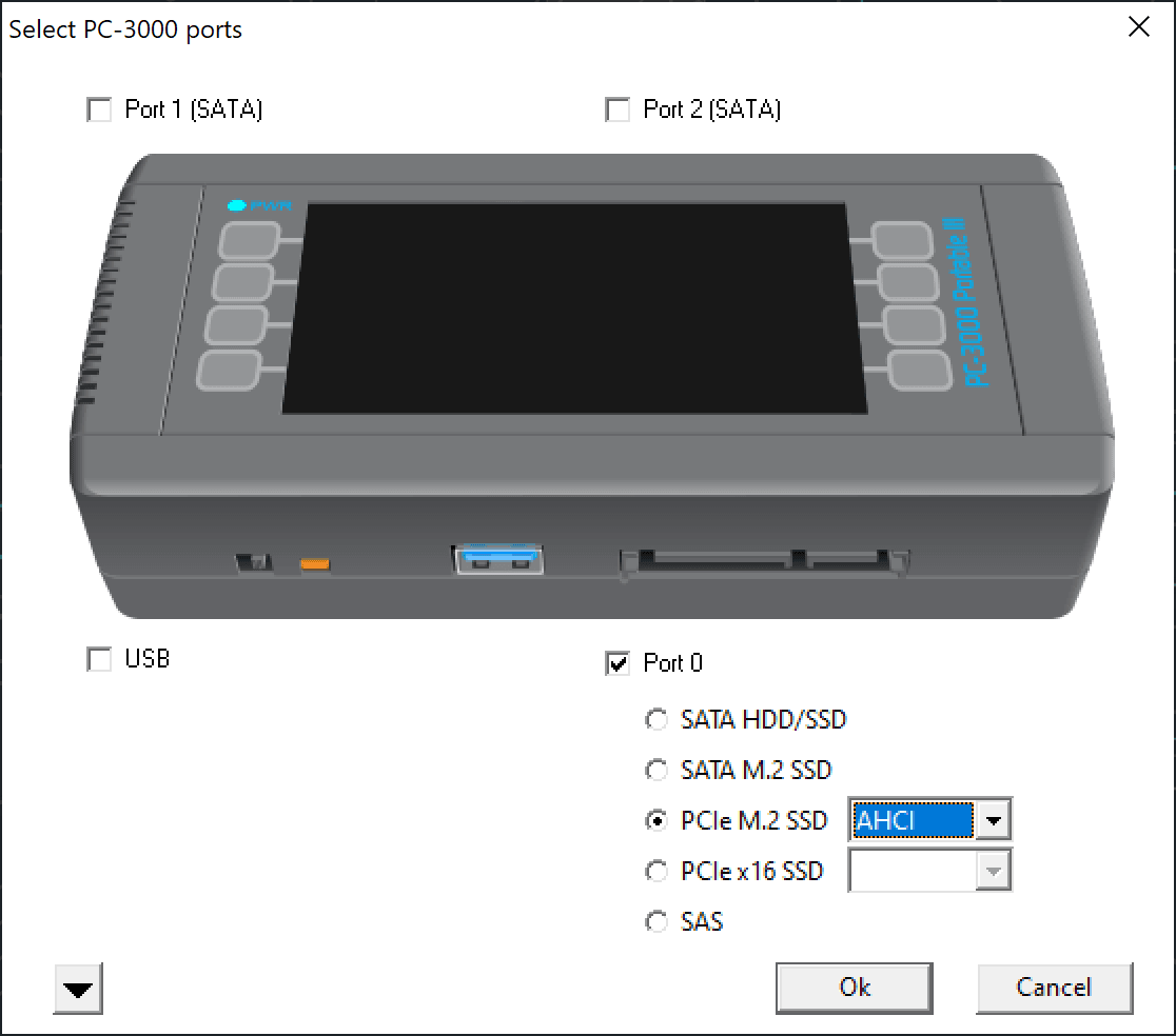 PC-3000 Portable III苹果Macbook固态硬盘支持的接口类型和问题