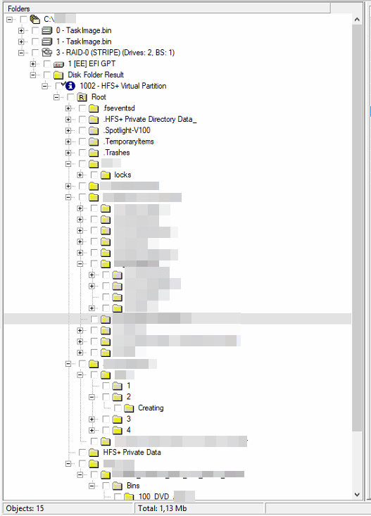 PC-3000 Data Extractor RAID版案例研究:苹果磁盘阵列的RAW方式恢复数据