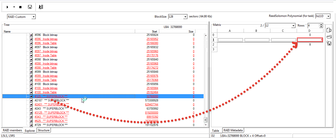 PC3000 DE Data Extractor RAID Edition 如何使用Ext4文件系统元数据构建RAID阵列