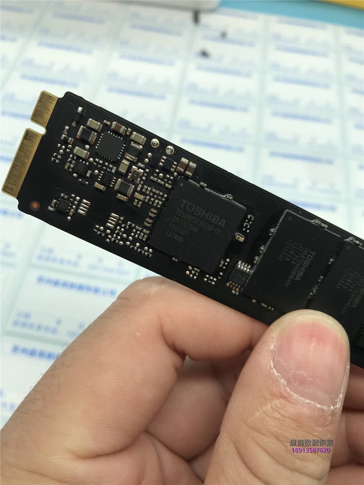 MacBook air固态硬盘损坏数据恢复成功主控TC58NC5HJ8GSB东芝SSD