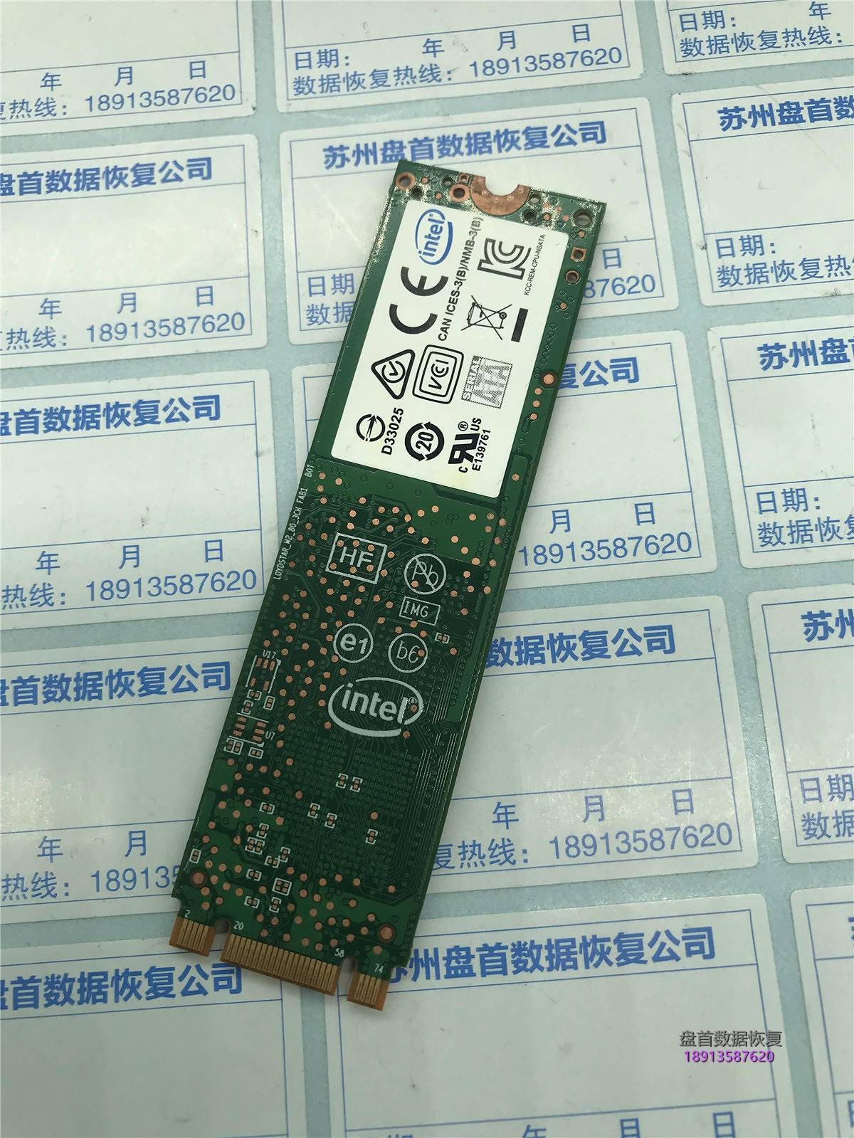 SSDSCKKW180H6识别不到SSD卡LOGO界面数据恢复成功